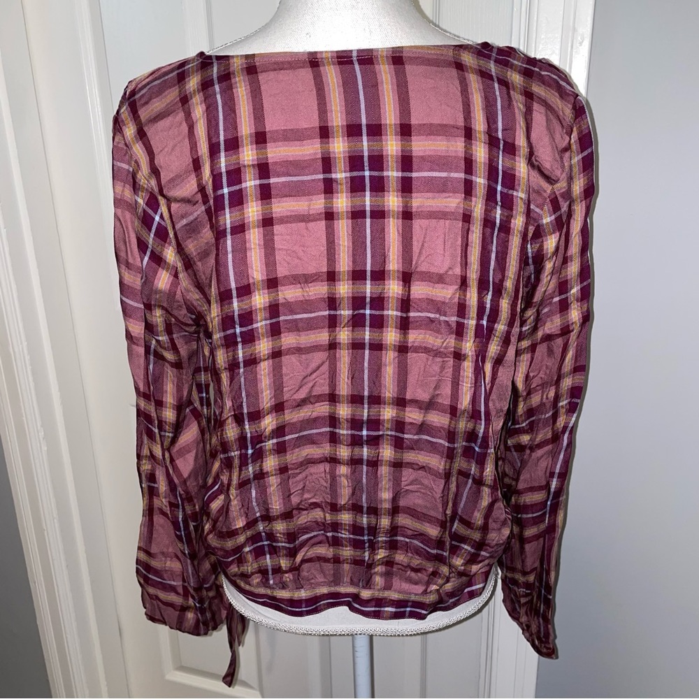 ANA A New Approach Plaid Ruffle Shirt - Picture 6 of 14